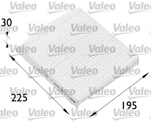 Фильтр воздух во внутренном пространстве VALEO 698512