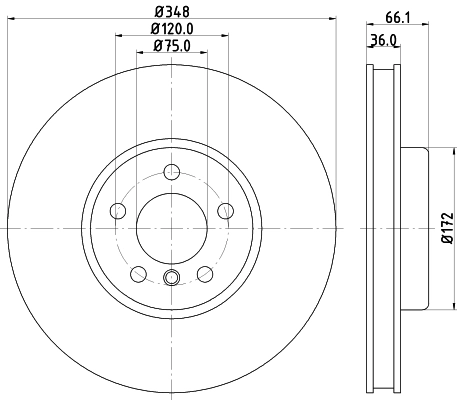 Тормозной диск HELLA/BEHR/PAGID 8DD 355 119-271