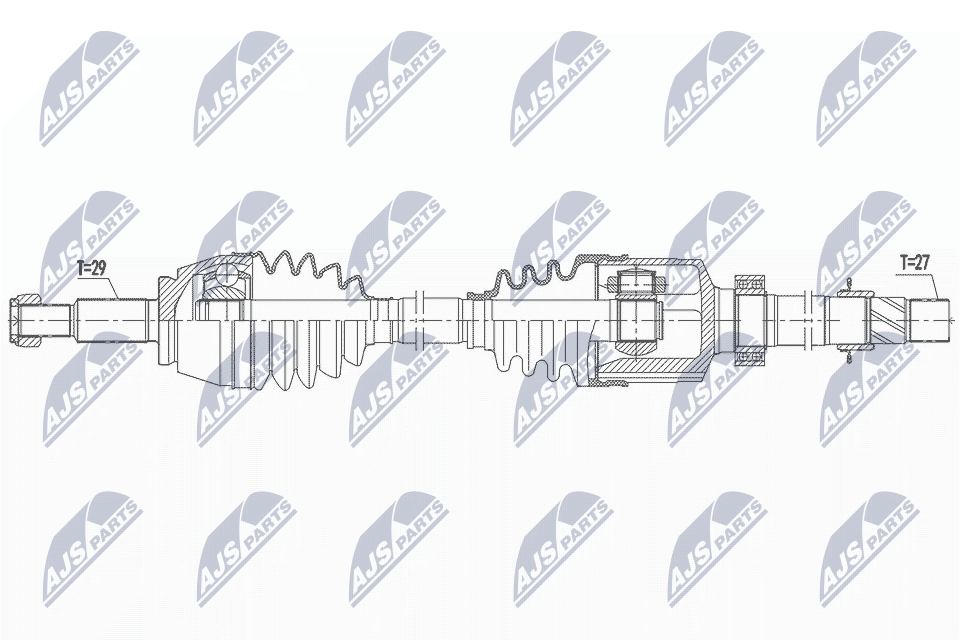 Приводной вал NTY NPW-RE-162