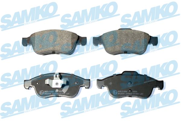 Комплект тормозных колодок дисковый тормоз SAMKO 5SP1493