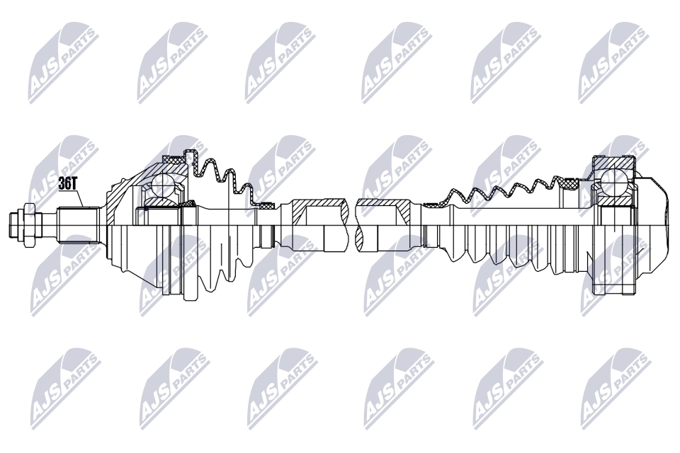 Приводной вал NTY NPW-VW-201