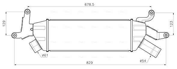 Интеркулер AVA QUALITY COOLING PE4435