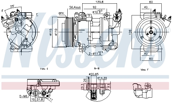 Компрессор кондиционер NISSENS 891016