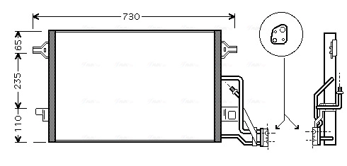 Конденсатор кондиционер AVA QUALITY COOLING VN5190