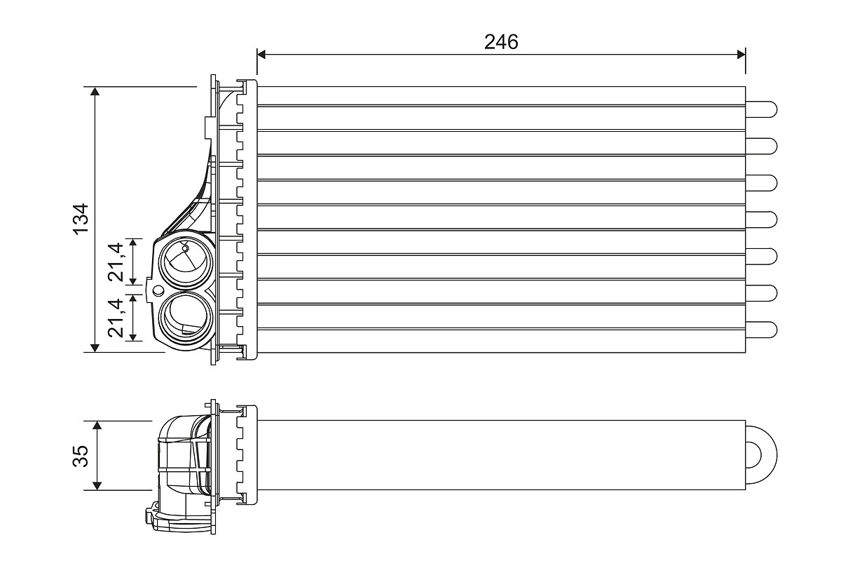 Теплообменник отопление салона VALEO 811567