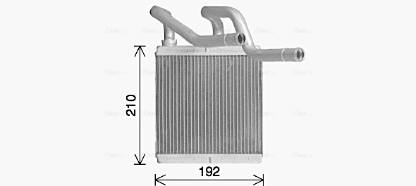 Теплообменник отопление салона AVA QUALITY COOLING DN6466