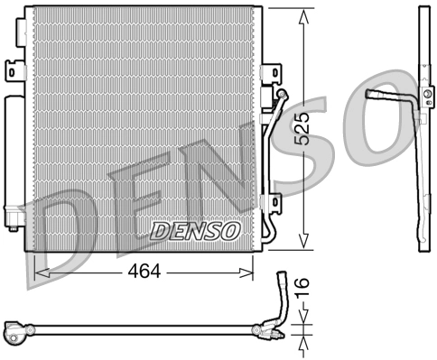 Конденсатор кондиционер DENSO DCN06011