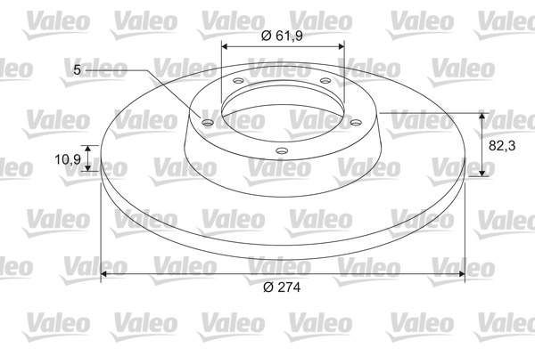 Тормозной диск VALEO 675402