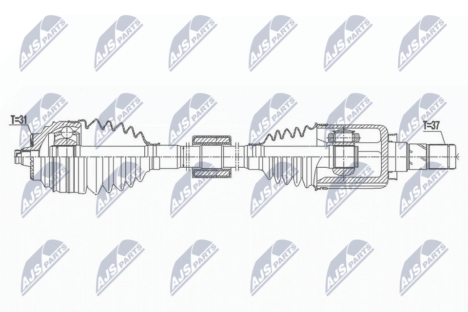 Приводной вал NTY NPW-BM-170