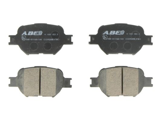 Комплект тормозных колодок дисковый тормоз ABE C12092ABE