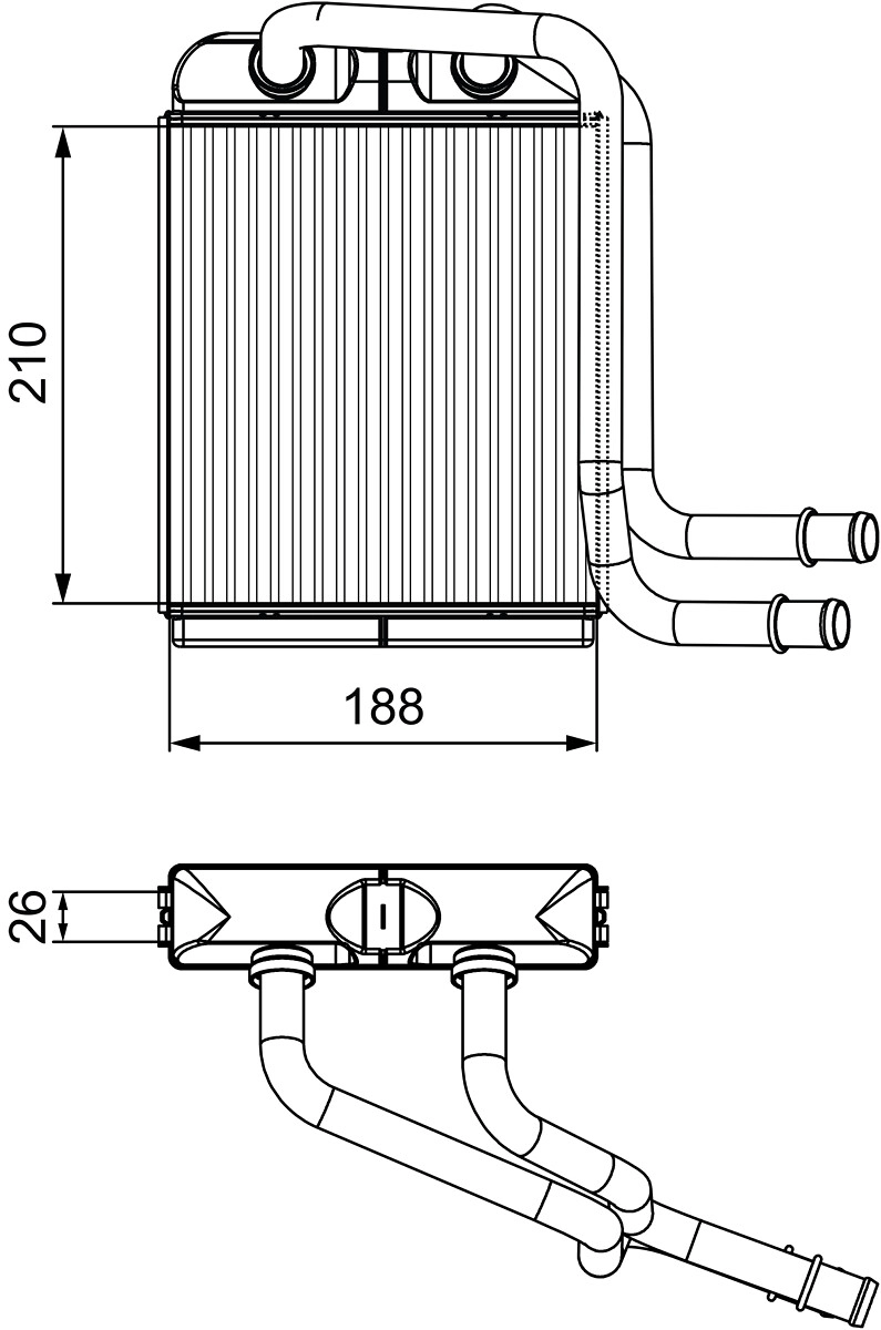 Теплообменник отопление салона VALEO 811524