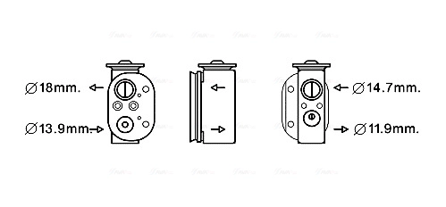 Расширительный клапан кондиционер AVA QUALITY COOLING BW1497