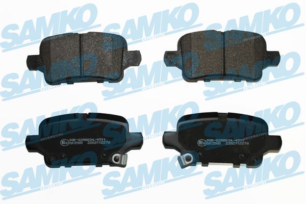 Комплект тормозных колодок дисковый тормоз SAMKO 5SP2276