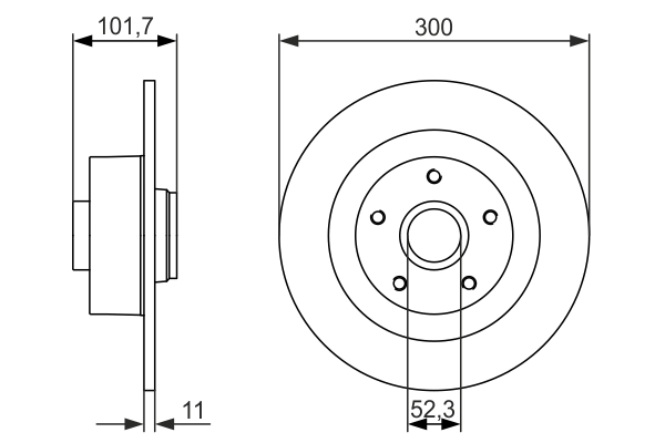 Тормозной диск BOSCH 0 986 479 573