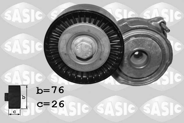 Натяжитель ремня клиновой зубча SASIC 1626197