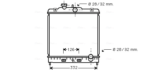 Радиатор охлаждение двигателя AVA QUALITY COOLING HD2121