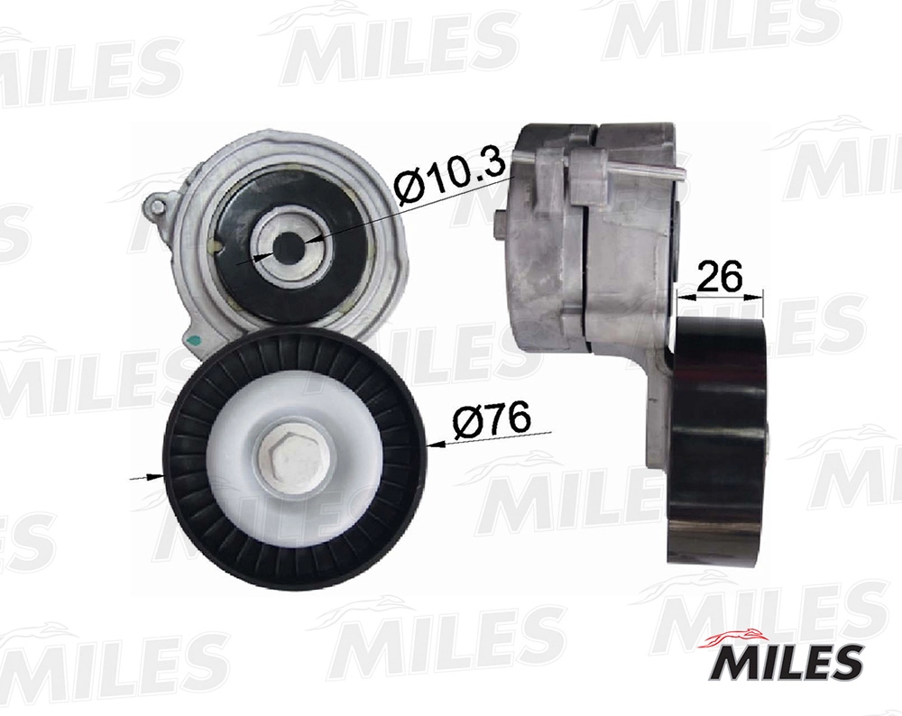 Натяжитель ремня клиновой зубча MILES AG00043