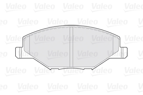 Комплект тормозных колодок дисковый тормоз VALEO 670355