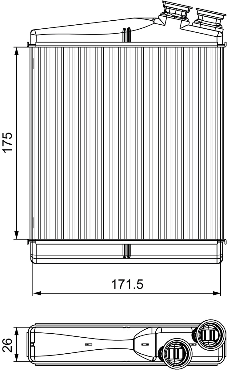 Теплообменник отопление салона VALEO 811512