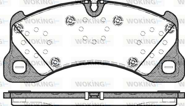 Комплект тормозных колодок дисковый тормоз WOKING P12453.00