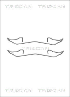 Комплектующие колодки дискового тормоза TRISCAN 8105 161617