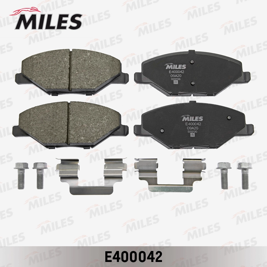 Комплект тормозных колодок дисковый тормоз MILES E400042