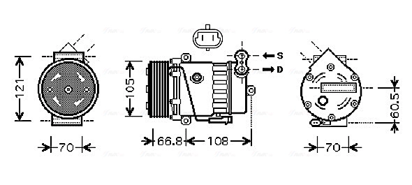 Компрессор кондиционер AVA QUALITY COOLING OLAK389