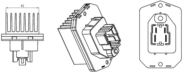 Регулятор вентилятор салона MAHLE/KNECHT ABR76000S