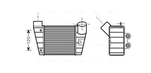 Интеркулер AVA QUALITY COOLING AI4283