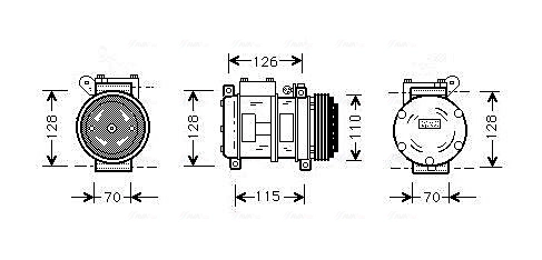 Компрессор кондиционер AVA QUALITY COOLING BWAK229
