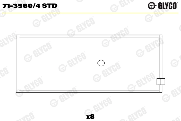 Шатунный подшипник GLYCO 7135604STD