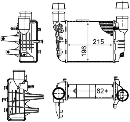 Интеркулер MAHLE/KNECHT CI 381 000S