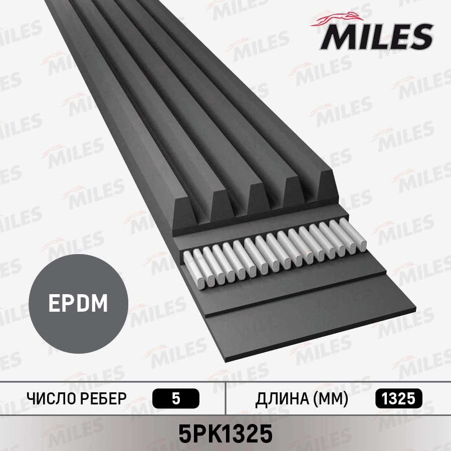 Поликлиновой ремень MILES 5PK1325