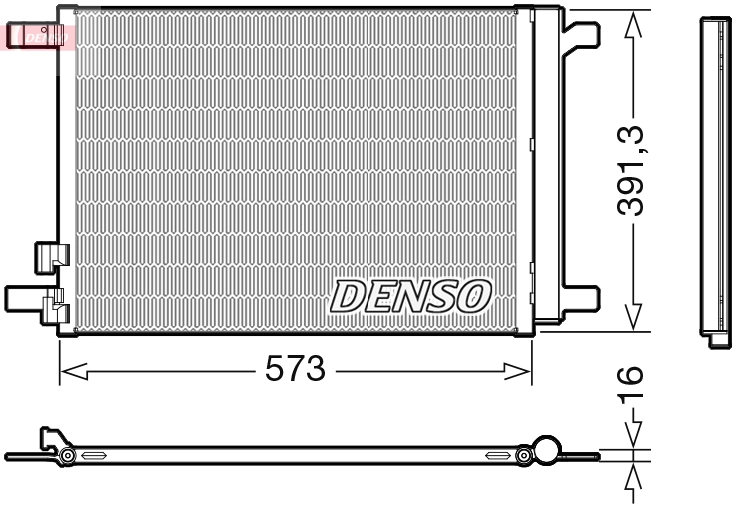 Конденсатор кондиционер DENSO DCN32066