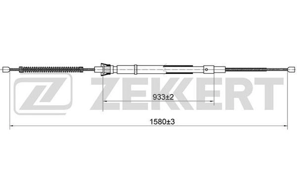 Тросик cтояночный тормоз ZEKKERT BZ-1066