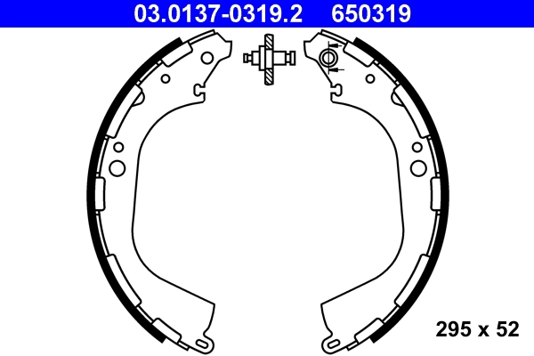 Комплект тормозных колодок ATE 03.0137-0319.2
