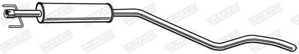 Средний глушитель выхлопных газов WALKER PRODUCTS 23141
