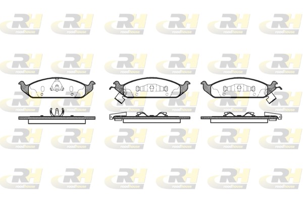 Комплект тормозных колодок дисковый тормоз ROADHOUSE 2570.02