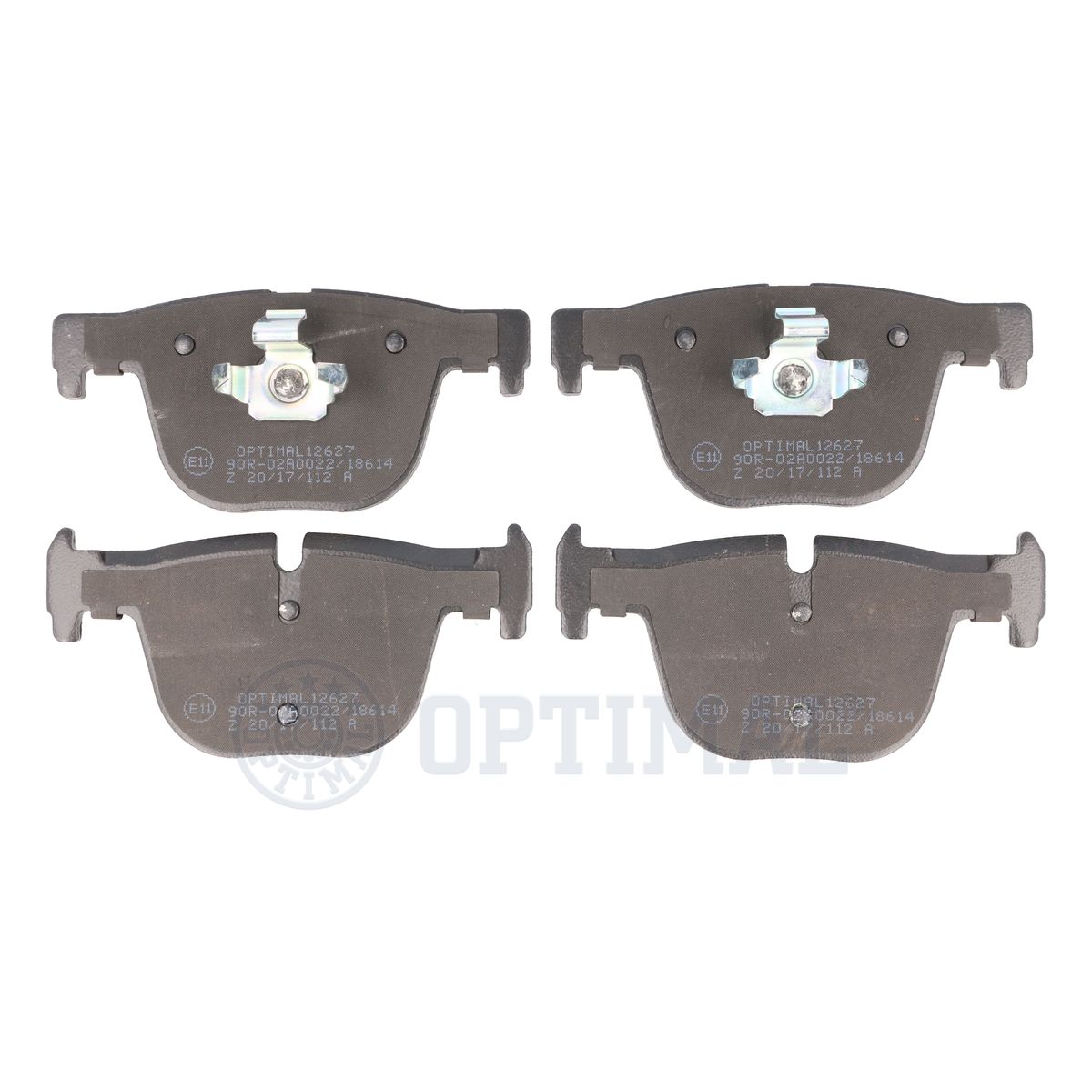 Комплект тормозных колодок дисковый тормоз OPTIMAL BP-12627