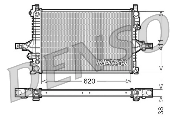 Радиатор охлаждение двигателя DENSO DRM33066