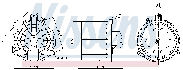Вентилятор салона NISSENS 87549