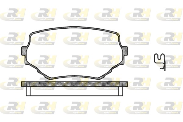Комплект тормозных колодок дисковый тормоз ROADHOUSE 2594.02