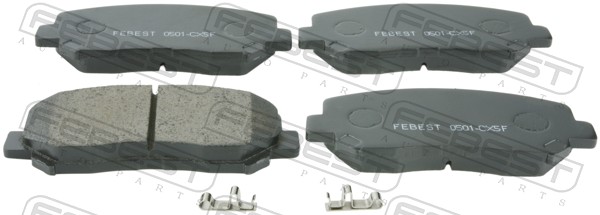 Комплект тормозных колодок дисковый тормоз FEBEST 0501-CX5F