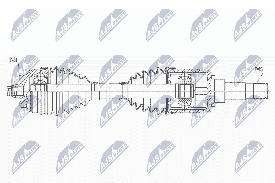 Приводной вал NTY NPW-BM-169