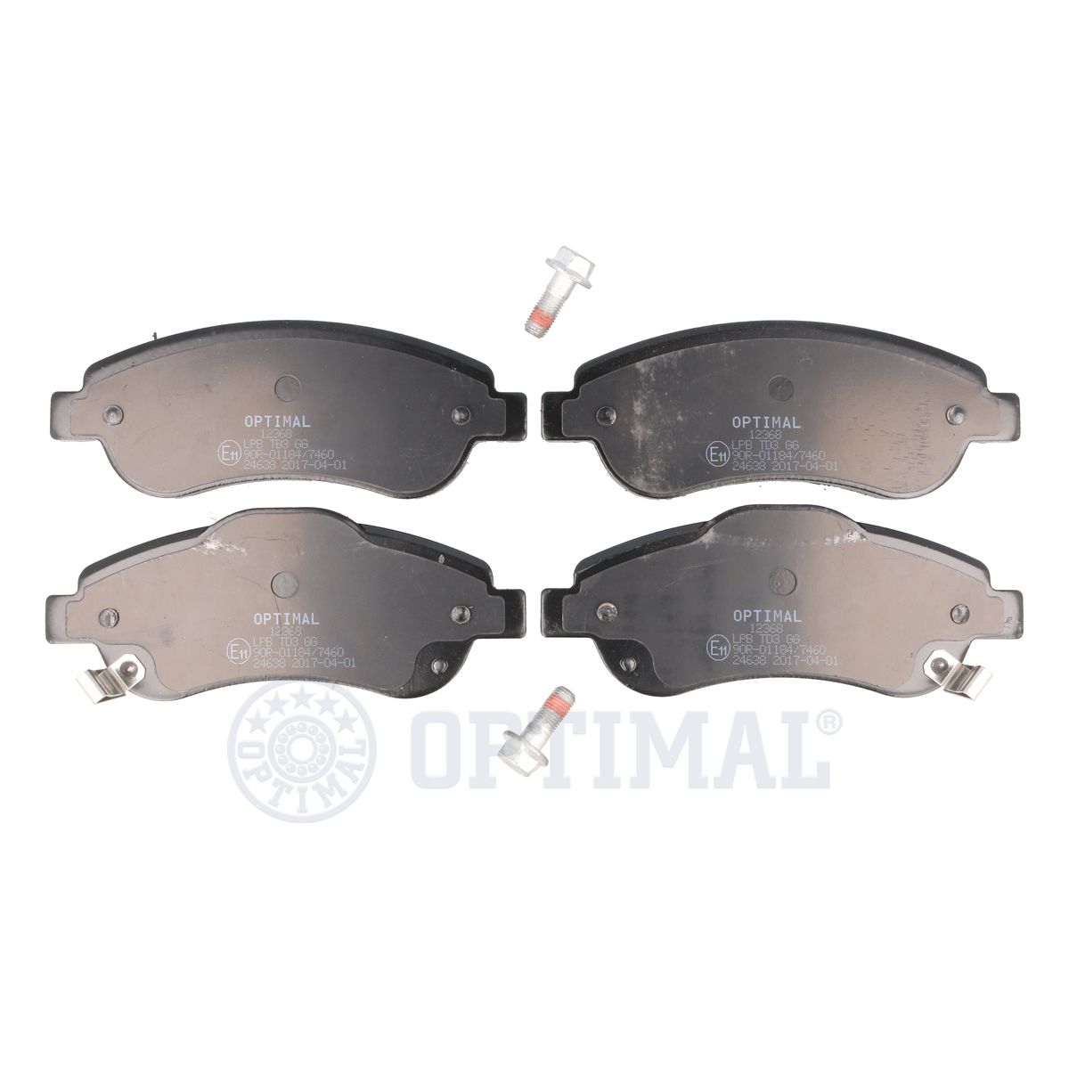 Комплект тормозных колодок дисковый тормоз OPTIMAL BP-12368