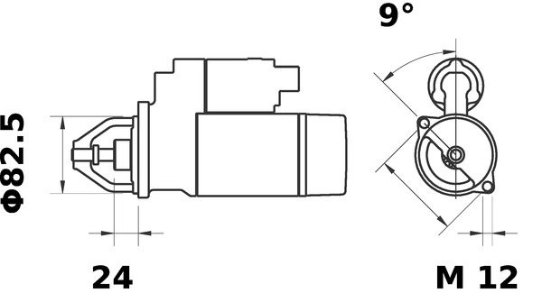 Стартер MAHLE/KNECHT MS 10