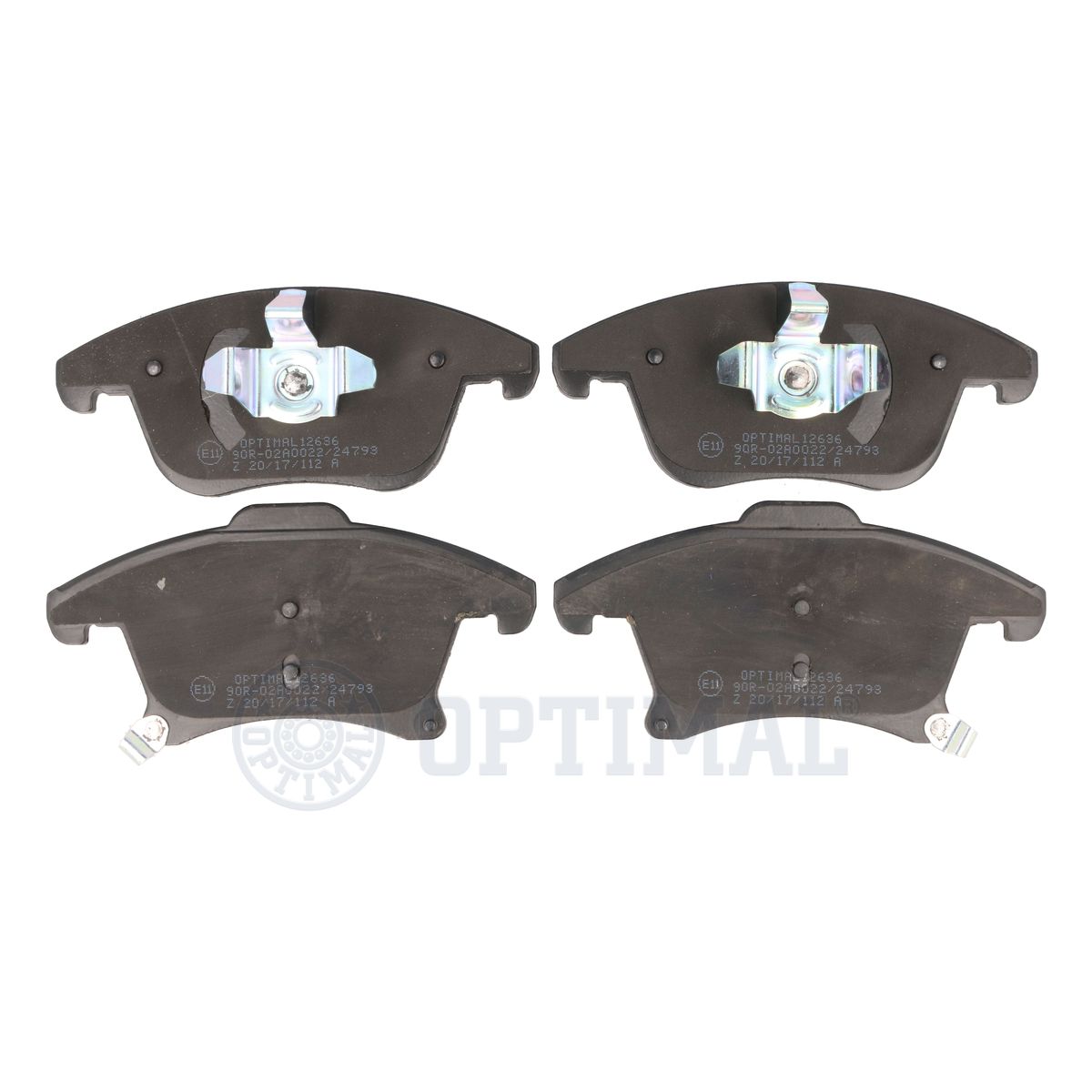 Комплект тормозных колодок дисковый тормоз OPTIMAL BP-12636