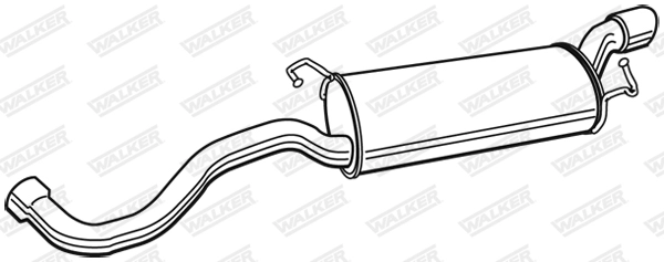 Глушитель выхлопных газов конечный WALKER PRODUCTS 22720