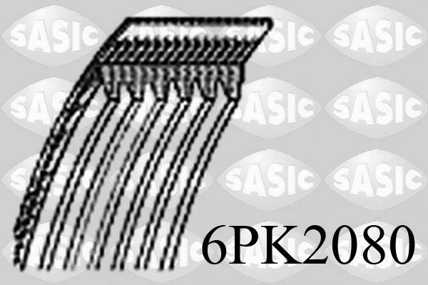 Поликлиновой ремень SASIC 6PK2080