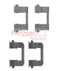 Комплектующие колодки дискового тормоза METZGER 109-1736